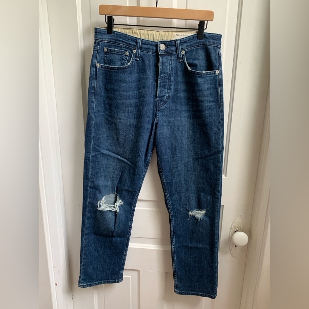 rag & bone maya high-rise ankle slim jeans size 29 - Picture 3 of 11
